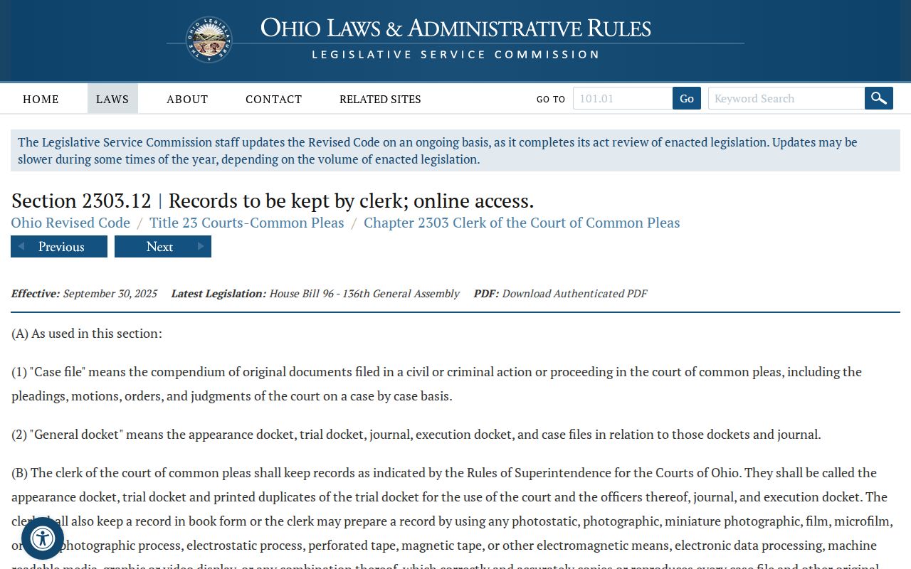 Montgomery County civil docket official source for clerk docket records